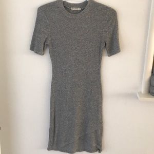 Grey body hugging dress
